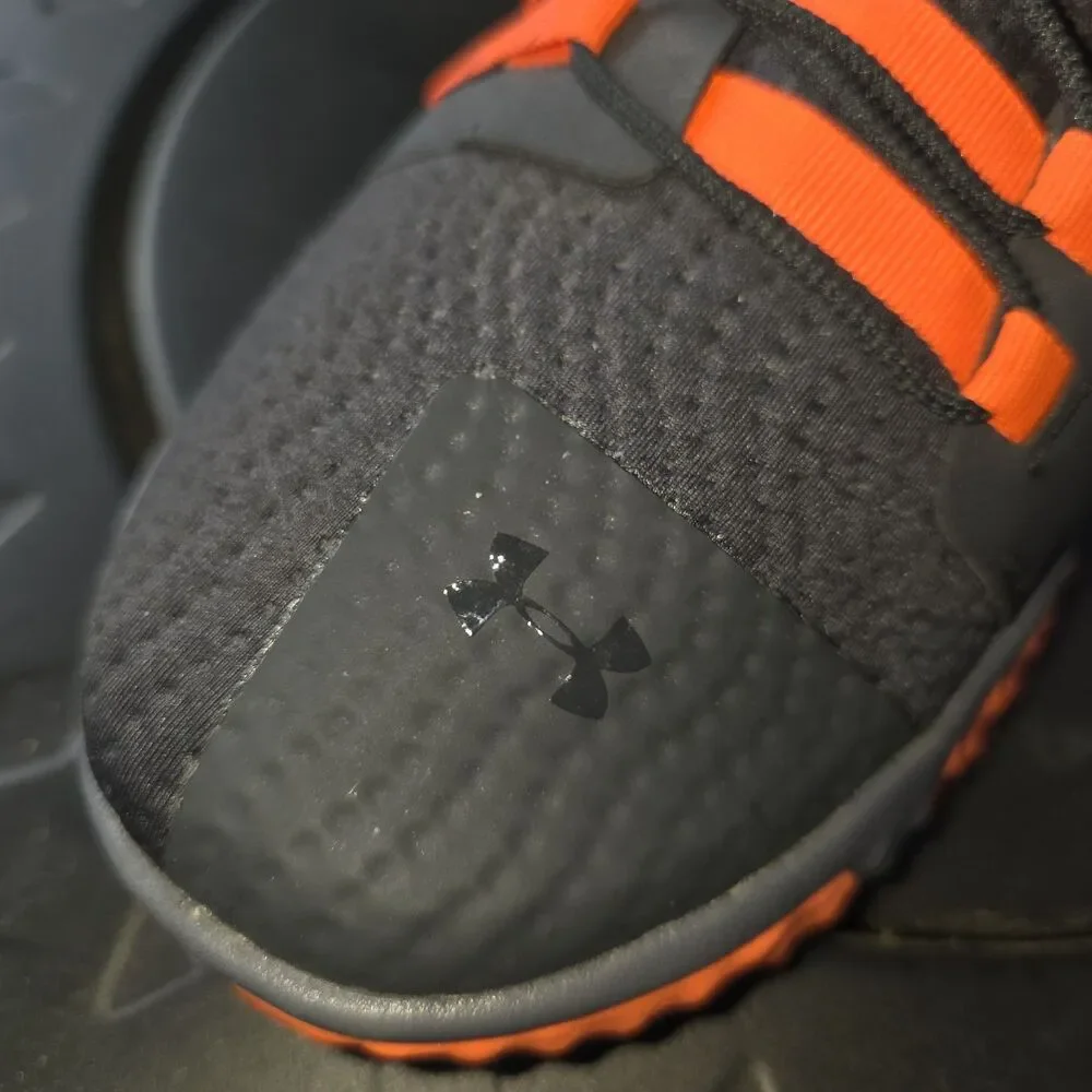 Under Armour Men's Training Team Architech Gray Orange Training Shoes Sz 13